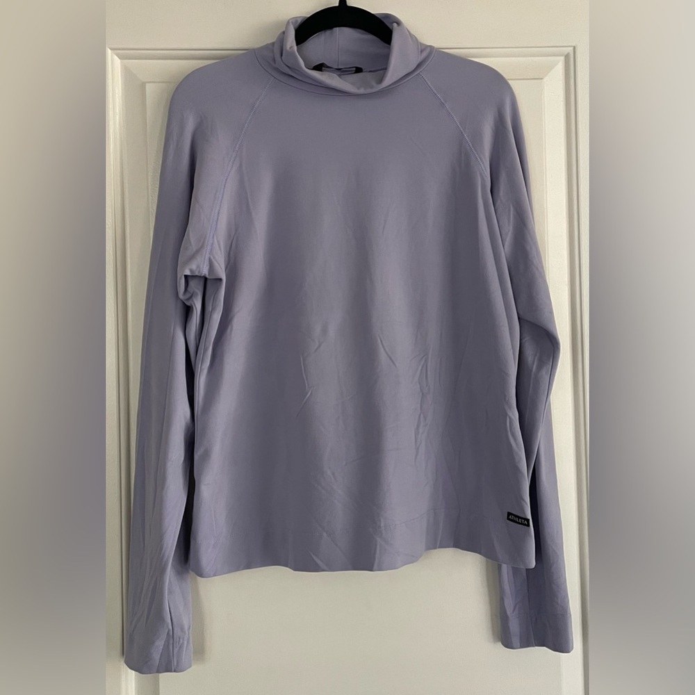 Athleta Lavender Long Sleeve Top